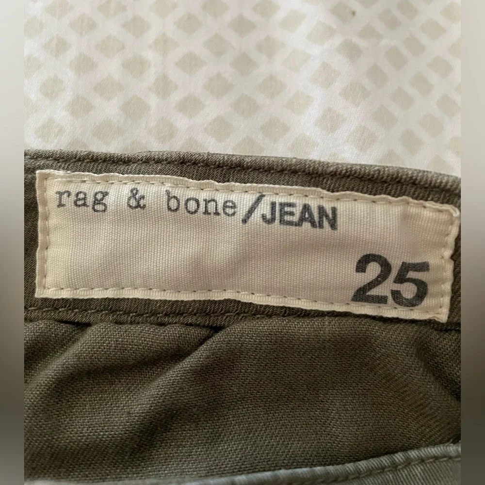 Rag & Bone Skinny Khaki Green Cargo Pants - Picture 11 of 12